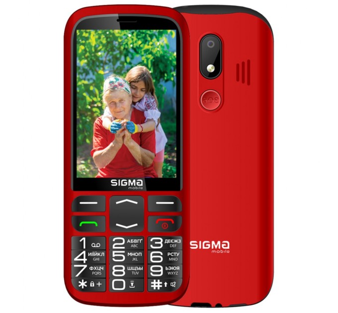 Мобільний телефон Sigma Comfort 50 Optima Type-C Red (4827798122327)