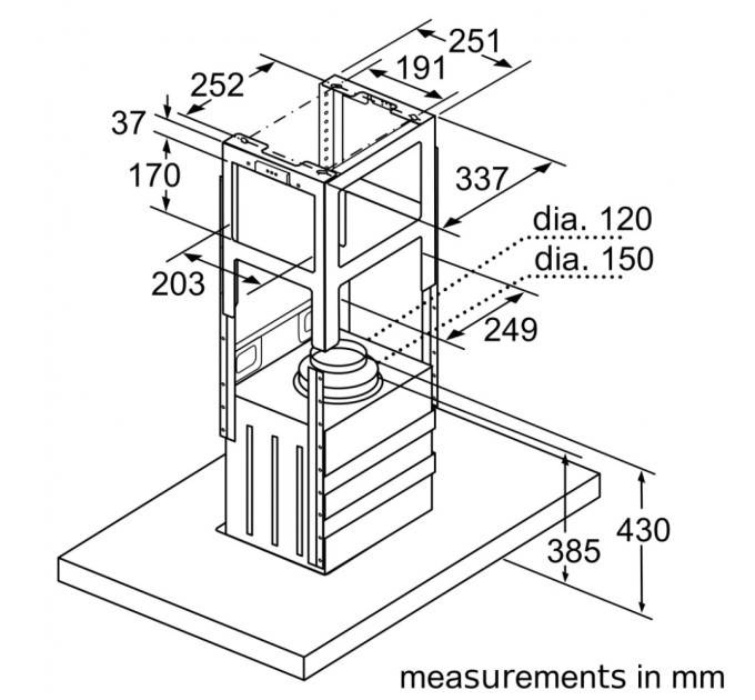 Вытяжка кухонная Bosch DIB97IM50