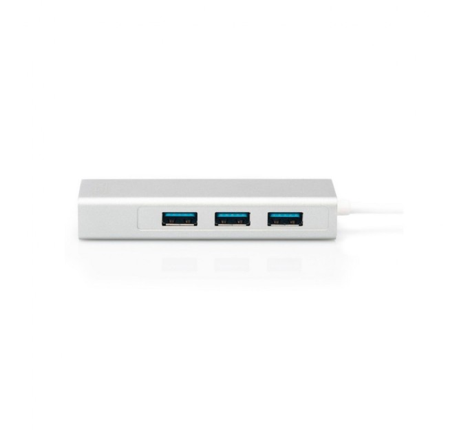 Концентратор Digitus USB-C - USB 3.0 3 Port Hub + Gigabit Ethernet (DA-70255)