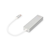 Концентратор Digitus USB-C - USB 3.0 3 Port Hub + Gigabit Ethernet (DA-70255)