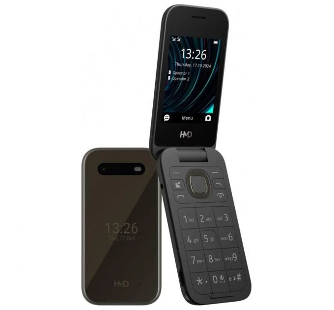 Мобільний телефон HMD 2660 4G Flip DS Black