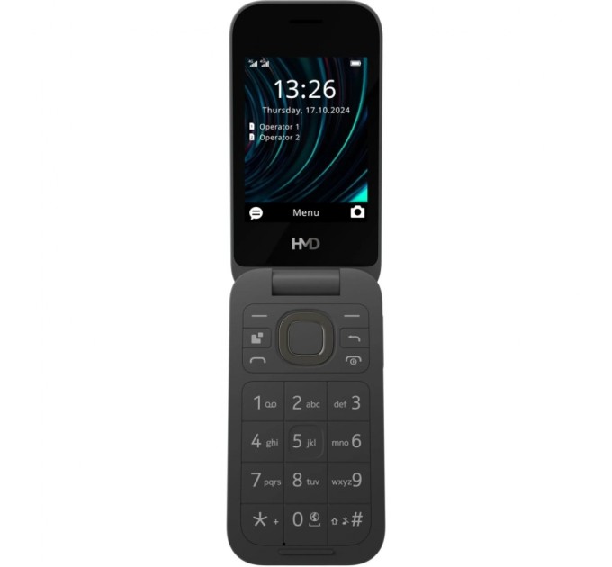 Мобільний телефон HMD 2660 4G Flip DS Black