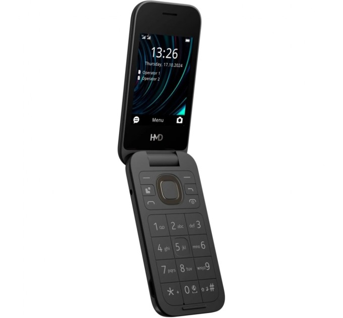 Мобільний телефон HMD 2660 4G Flip DS Black