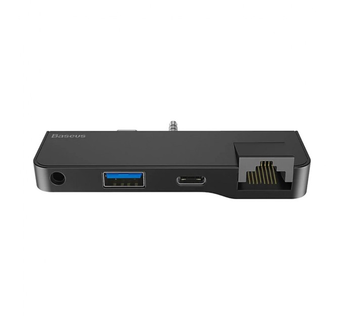 Концентратор Baseus USB3.1 Type-C+3.5mm toUSB 3.0/RJ45/Type-C/3.5mm forSurfaceGo (CAHUB-FG01)