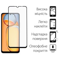 Скло захисне Dengos Xiaomi Redmi 13С (black) (TGFG-337)