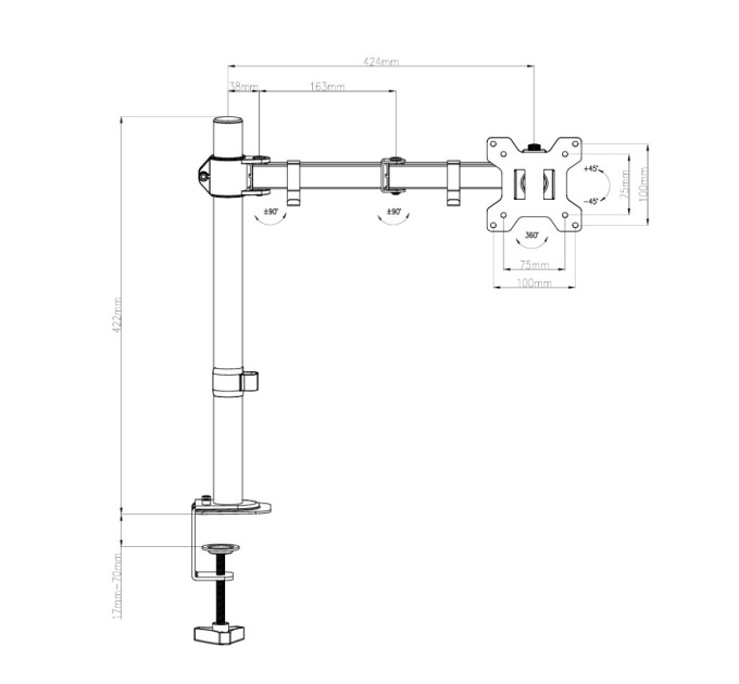 Кронштейн Vinga TD32-1051