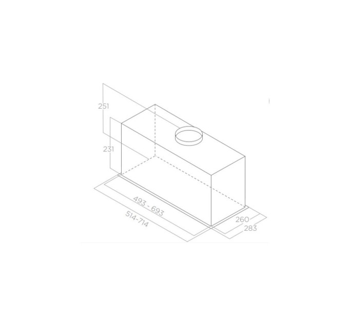 Витяжка кухонна Elica FOLD GR/A/52
