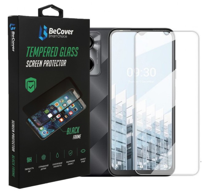 Скло захисне BeCover Tecno Pop 6 Pro (BE8) 3D Crystal Clear Glass (708555)