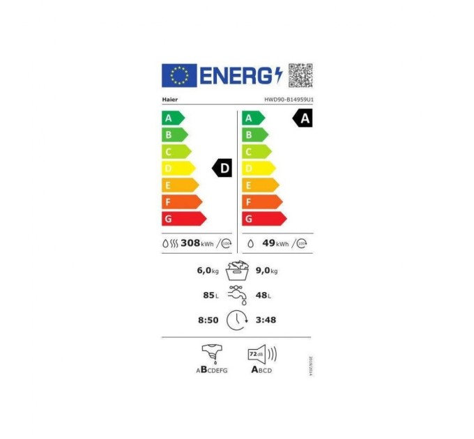Пральна машина Haier HWD90-B14959U1