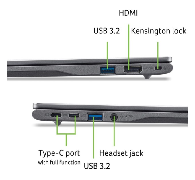 Ноутбук Acer Chromebook Plus CB514-5HT (NX.J5ZEU.003)