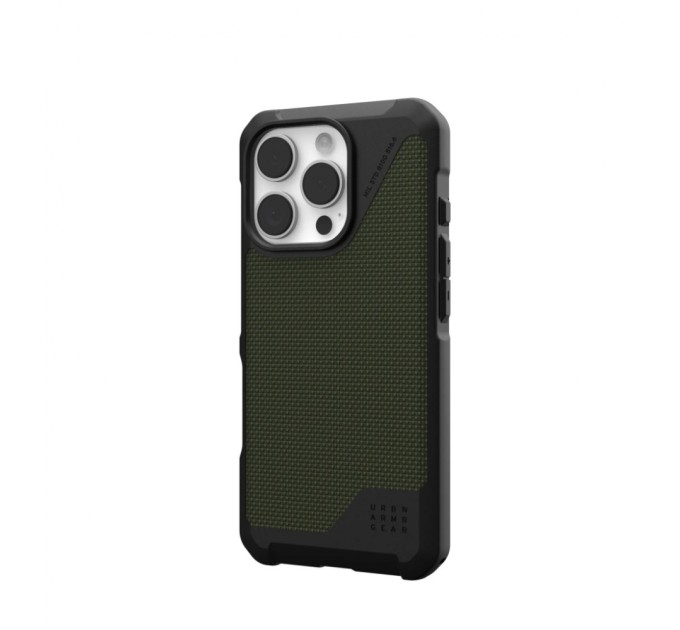 Чохол до мобільного телефона UAG iPhone 16 Pro Metropolis LT Magsafe Kevlar Olive (114452113972)