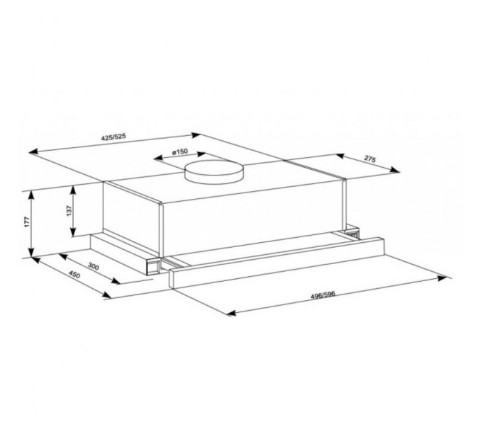 Витяжка кухонна Eleyus LOTUS 700 50 X