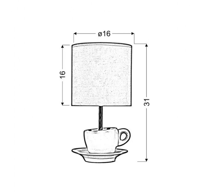 Настільна лампа Candellux 41-34809 CYNKA (41-34809)