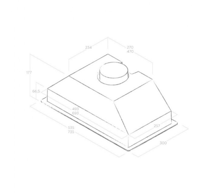 Витяжка кухонна Elica CT17 S IX/A/72