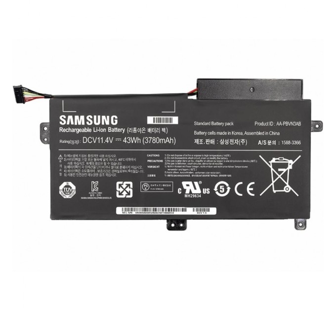 Акумулятор до ноутбука Samsung 370R (AA-PBVN3AB) 10.8V 4000mAh PowerPlant (NB490080)