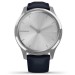 Смарт-часы Garmin vivomove Luxe, S/E EU, Silver, Navy, Leather (010-02241-20)