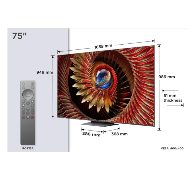Телевізор TCL 75C8K