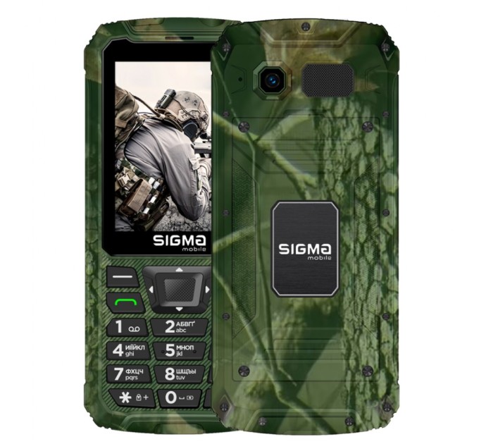 Мобільний телефон Sigma X-treme PR68 Type-C Khaki (4827798122426)