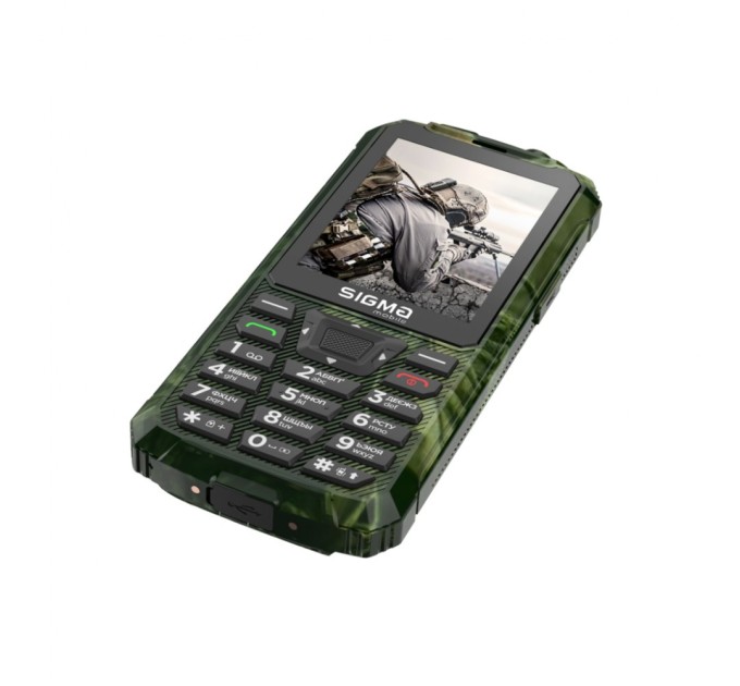 Мобільний телефон Sigma X-treme PR68 Type-C Khaki (4827798122426)