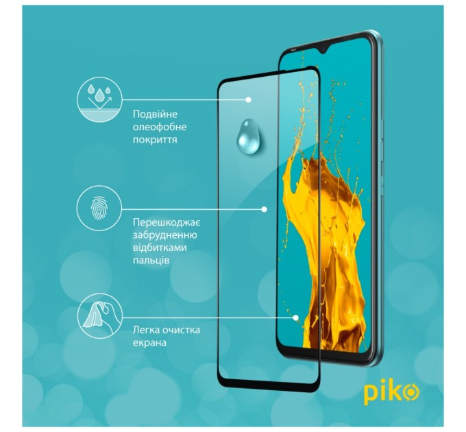 Скло захисне Piko Full Glue Tecno Spark 8C (1283126542497)