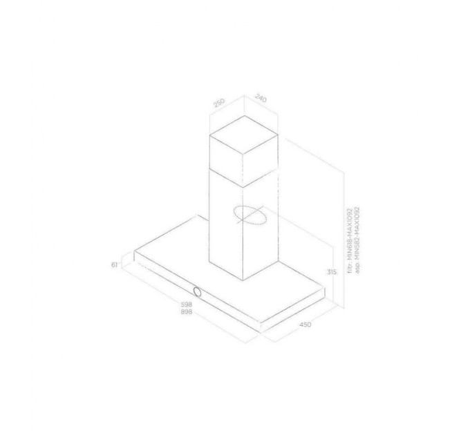 Витяжка кухонна Elica LOL BL/A/60 MOON EDITION