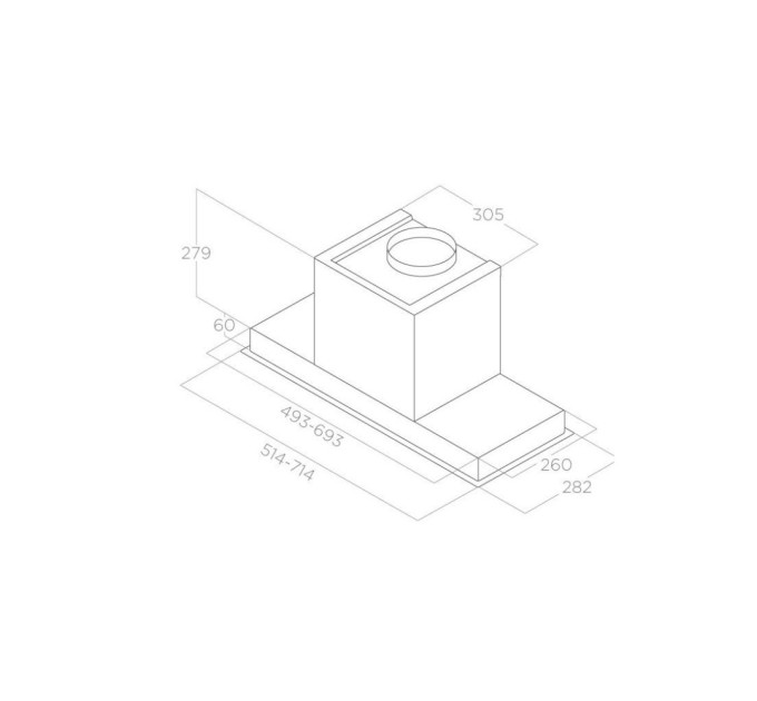 Витяжка кухонна Elica HIDDEN 2.0 IXGL/A/52