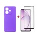 Чохол до мобільного телефона Dengos Oppo A3 Carbon + glass (Purple) (DG-KM-113)