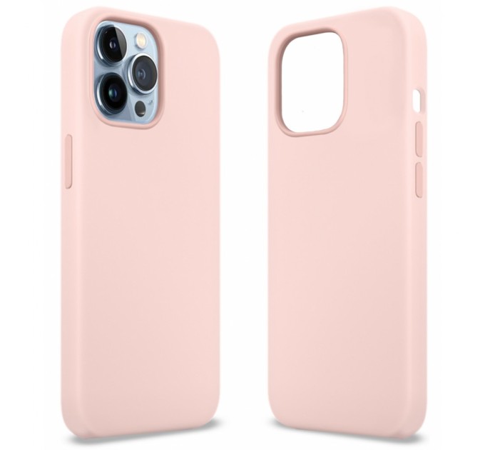 Чохол до мобільного телефона MakeFuture Apple iPhone 13 Pro Max Premium Silicone Chalk Pink (MCLP-AI13PMCP)