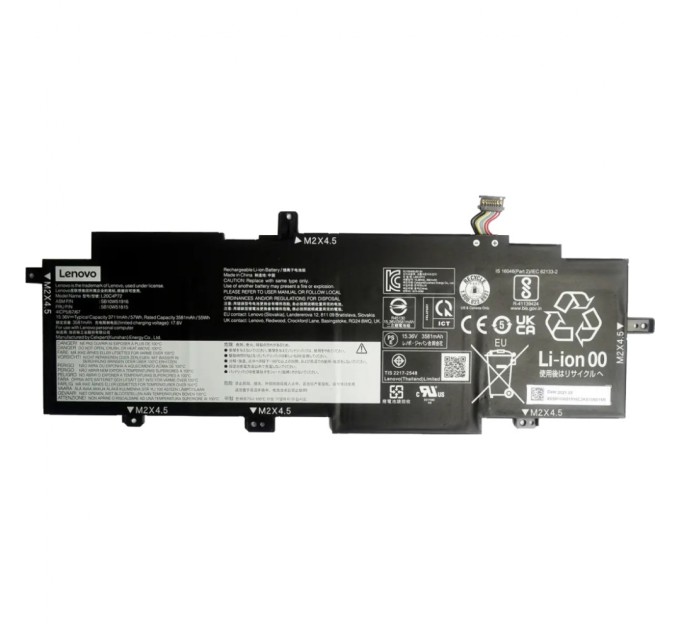 Акумулятор до ноутбука Lenovo ThinkPad T14s Gen2 L20C4P72, 3711mAh (57Wh), 4cell, 15.36V, Li-ion, black (A47785)