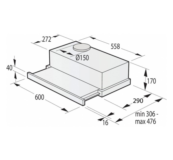 Вытяжка кухонная Gorenje TH62E4BG