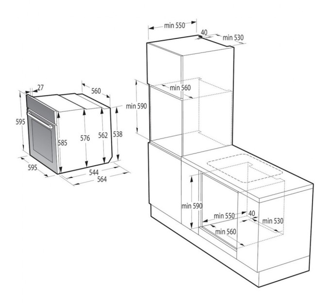 Духова шафа Gorenje BPS6737E02B