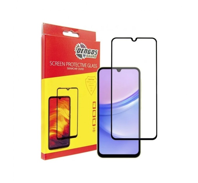 Чохол до мобільного телефона Dengos Kit for Samsung Galaxy A25 5G case + glass (Black) (DG-KM-65)