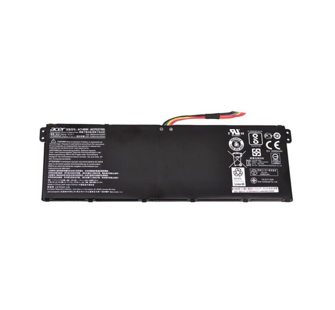 Акумулятор до ноутбука Acer AC14B8K, 2600mAh (40Wh), 4cell, 15.2V, Li-ion, black AlSoft (A47783)