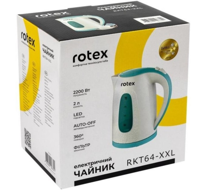 Електрочайник Rotex RKT64-XXL