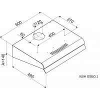 Вытяжка кухонная Kernau KBH 0950.1 X