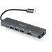 Концентратор Vinga USB-C 3.1 to HDMI+RJ45_1Gbps+3xUSB3.0+SD/TF+PD100W (VHYC8)