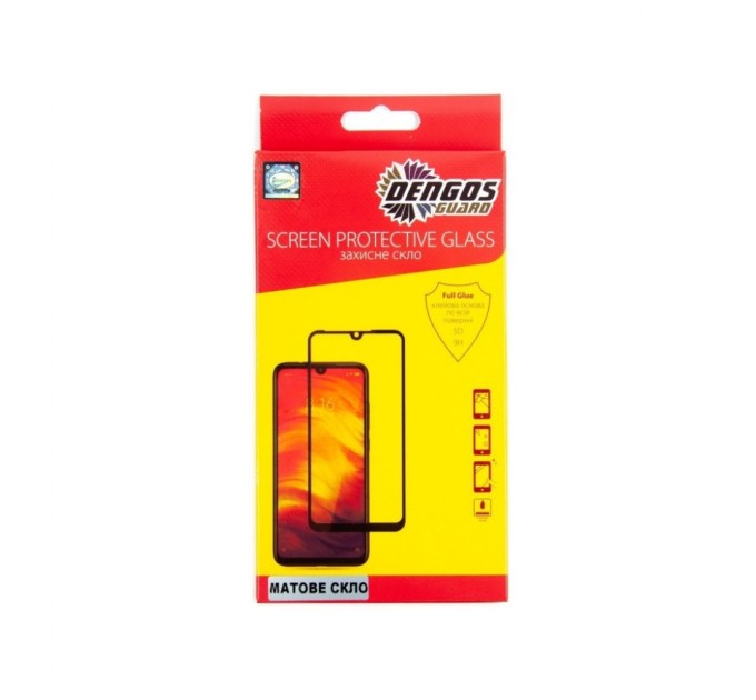 Скло захисне Dengos Full Glue Matte Samsung Galaxy M21 (TGFG-MATT-16) (TGFG-MATT-16)