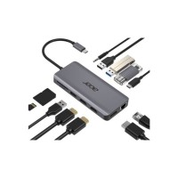 Порт-реплікатор Acer 12in1 Type C dongle USB3.2, USB2.0, SD/TF, HDMI, PD, DP ... (HP.DSCAB.009)