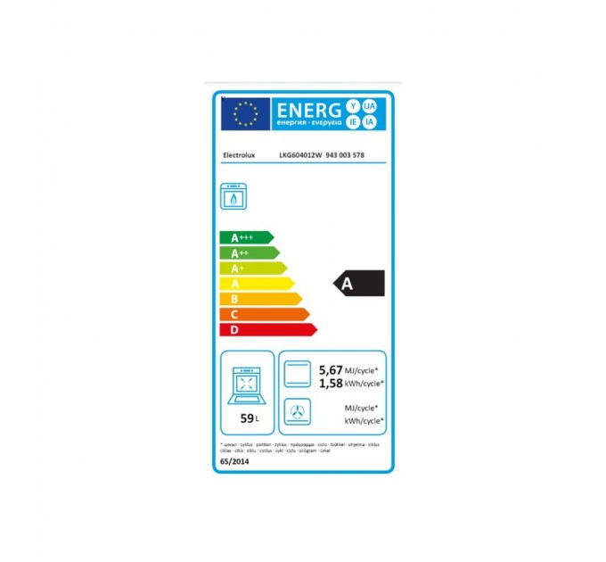 Плита Electrolux LKG604012W