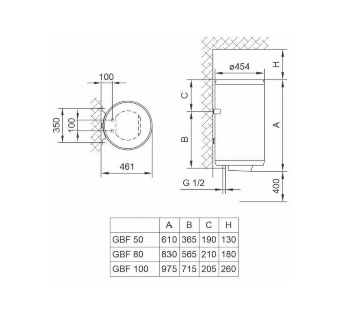 Бойлер TIKI GBF 50/UA (700096)