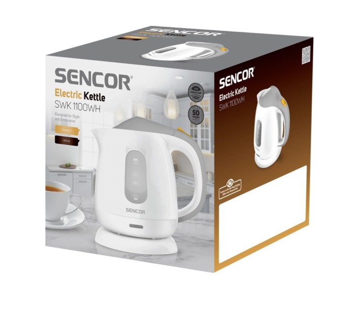 Електрочайник Sencor SWK 1100WH (SWK1100WH)