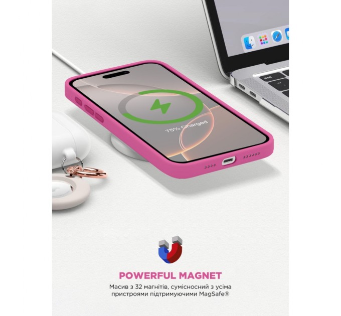 Чохол до мобільного телефона Armorstandart ICON2 MagSafe Apple iPhone 16 Pro Fuchsia (ARM81319)