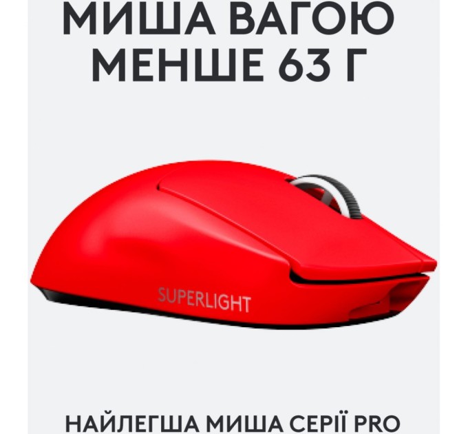 Мишка Logitech G Pro X Superlight Wireless Red (910-006784)