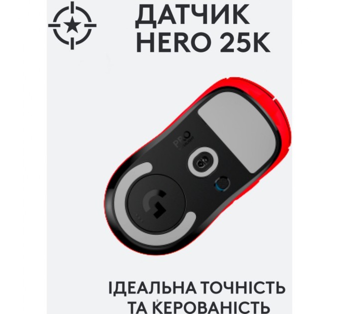 Мишка Logitech G Pro X Superlight Wireless Red (910-006784)