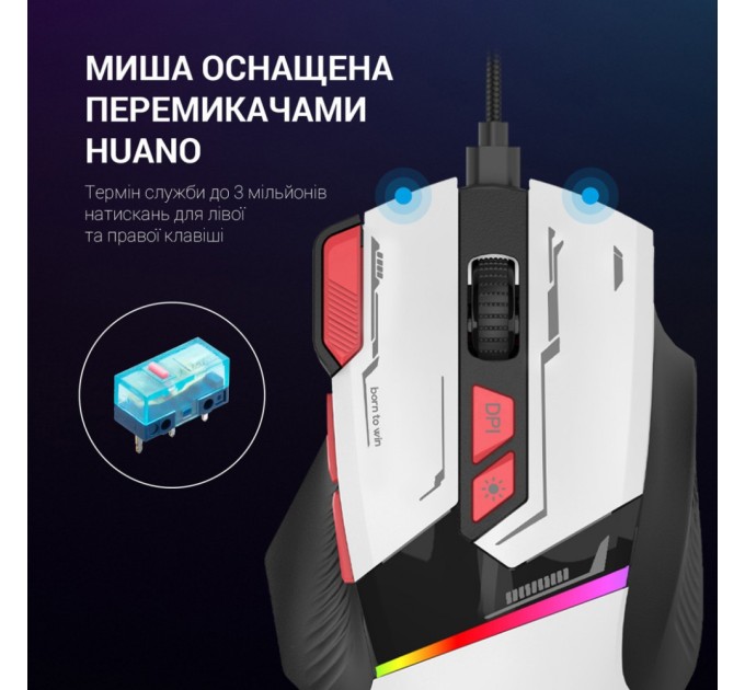 Мишка GamePro GM300W USB White (GM300W)