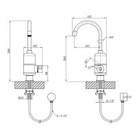 Проточный водонагреватель Kroner Volt-CW190FA (CV023244)