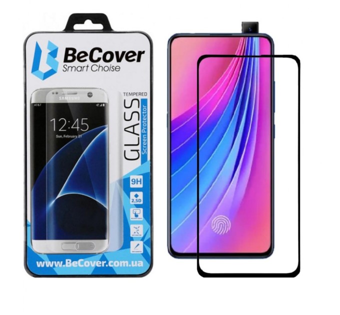 Скло захисне BeCover Vivo V15 Pro Black (703946)