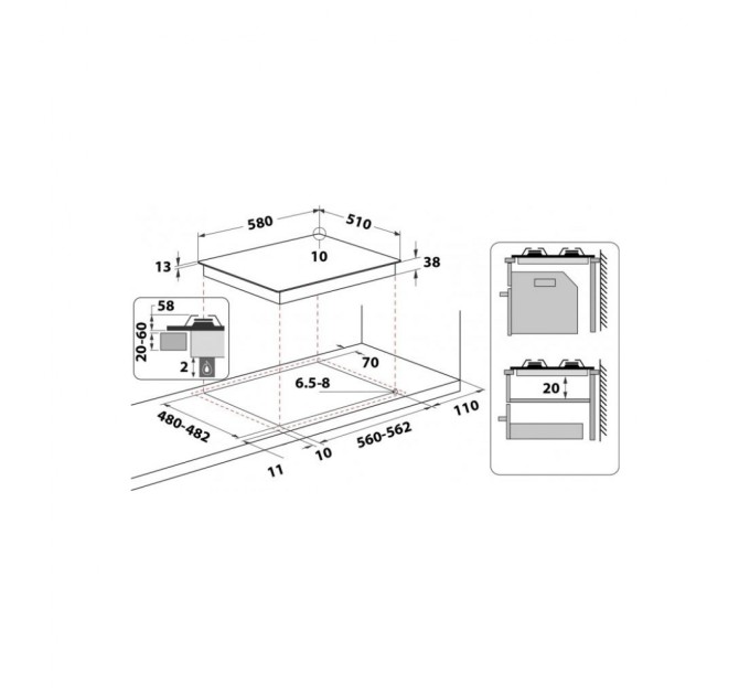 Варочная поверхность Whirlpool TGML661NB