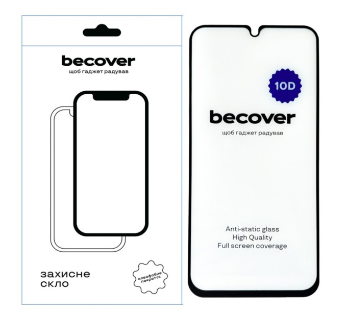 Скло захисне BeCover Samsung Galaxy M34 5G SM-M346 10D Black (711358)