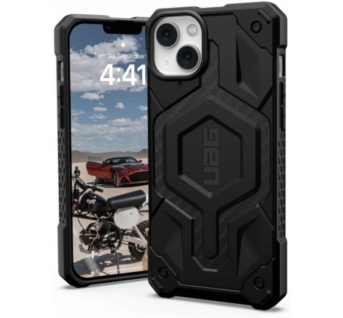 Чохол до мобільного телефона UAG Apple iPhone 14 Plus Monarch Pro Magsafe, Carbon Fiber (114029114242)